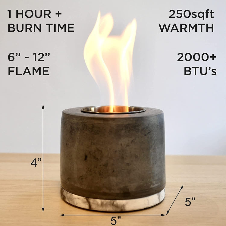 Outdoor Table Heating Pit Alcoholic Fireplace Indoor Heating Stove(Deep Gray)