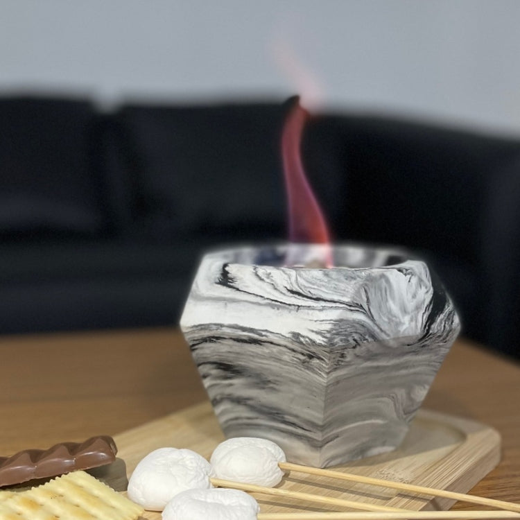 Diamond Style Real Fireplace Alcohol Fireplace Indoor/Outdoor Heating Stove(Ink Painting)
