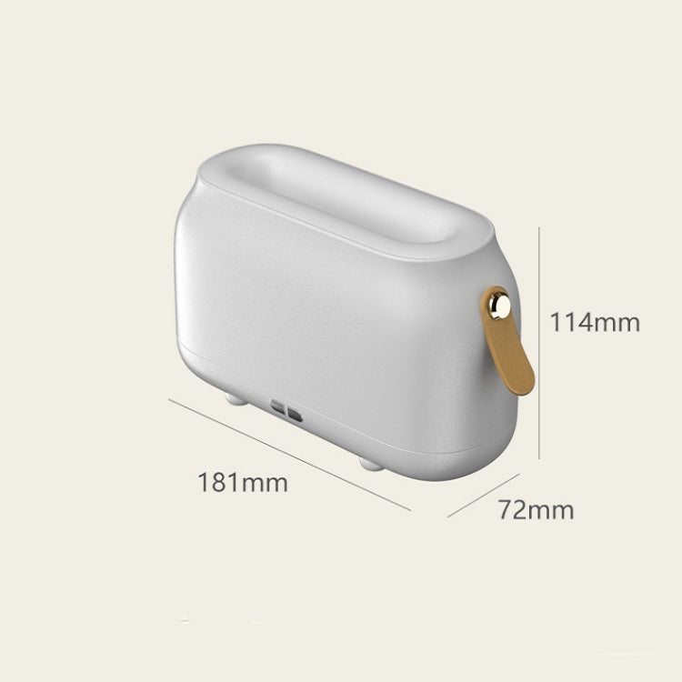 Simulation Flame Aromatherapy Humidifier Bedroom Ambient Light, Color: White