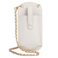 Portable Cell Phone Small Bag Mini Shoulder Crossbody Bag(White)