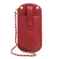 Portable Cell Phone Small Bag Mini Shoulder Crossbody Bag(Red)