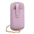 Portable Cell Phone Small Bag Mini Shoulder Crossbody Bag(Purple)