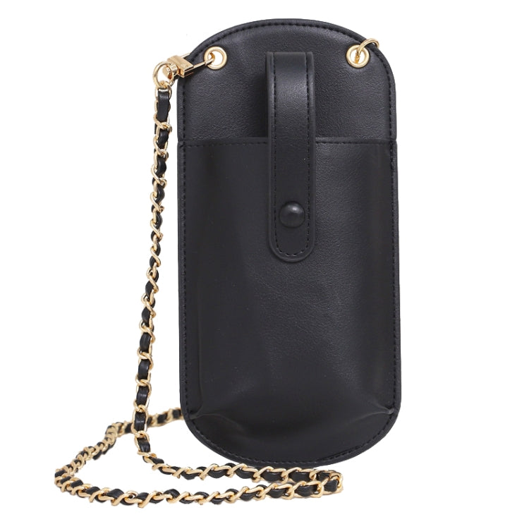 Portable Cell Phone Small Bag Mini Shoulder Crossbody Bag(Black)
