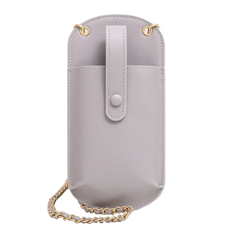 Portable Cell Phone Small Bag Mini Shoulder Crossbody Bag(Grey)