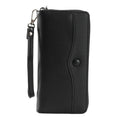Women Purse Long Zipper Clutch Bag Large Capacity Cell Phone Bag(Black)
