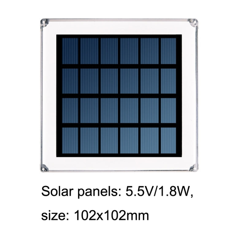 TS-S5306 Outdoor Solar Column Head Lamp IP68 Waterproof Lawn Yard Light, Style: Three Color Switch