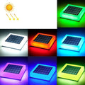 TS-S5306 Outdoor Solar Column Head Lamp IP68 Waterproof Lawn Yard Light, Style: RGB Gradient + Color Fixing