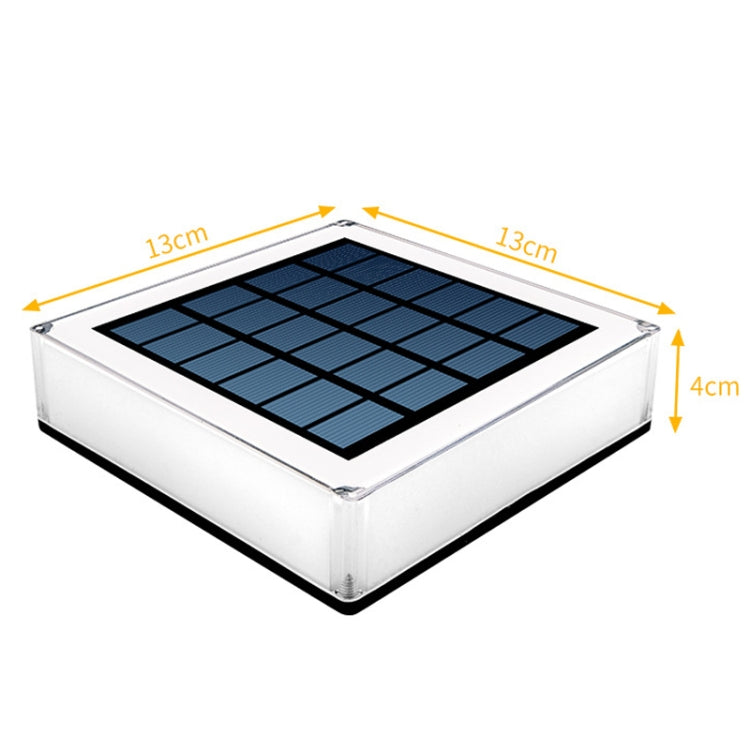 TS-S5306 Outdoor Solar Column Head Lamp IP68 Waterproof Lawn Yard Light, Style: RGB Gradient + Color Fixing