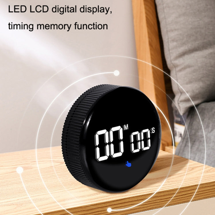 GS-302 Large Screen LED Electronic Rotating Kitchen Timer(Ivory White)
