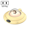 Cartoon Heated Cup Pad UFO Insulated And Constant Temperature Coaster with Night Light, US Plug(Yellow)