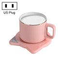 Automatic Heating Warm Coaster Hot Milk Coffee Cup Timed Thermos Cup Mat, US Plug(Pink)