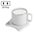 Automatic Heating Warm Coaster Hot Milk Coffee Cup Timed Thermos Cup Mat, US Plug(White)