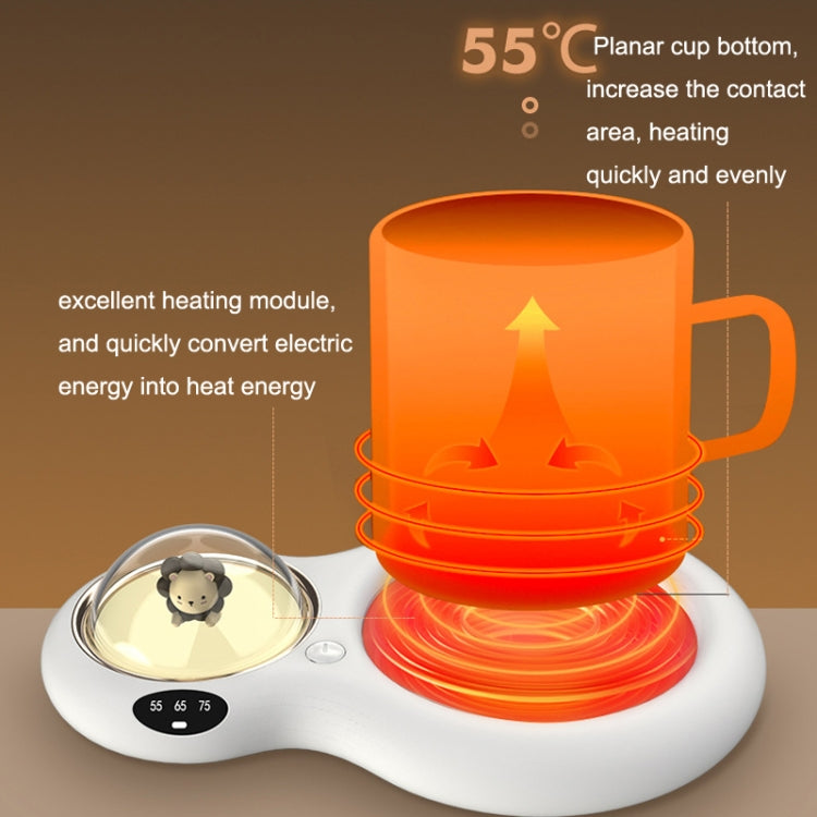Fresh Warm Cup Pad Water Cup Drink Insulated And Constant Temperature Coaster, US Plug(Green)