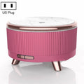 Ultrasonic Aromatherapy Diffuser Humidifier Essential Oil Diffuser US Plug(Rose Red)