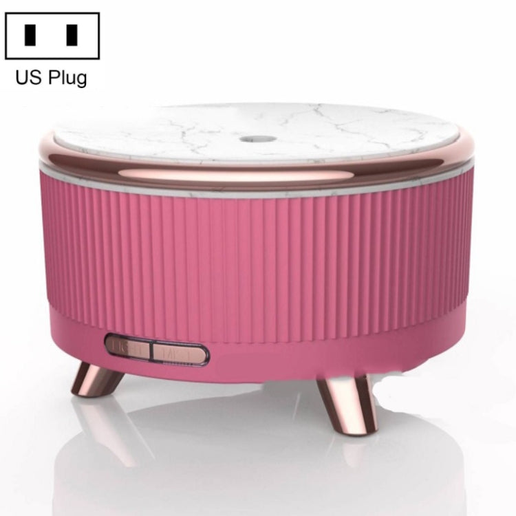 Ultrasonic Aromatherapy Diffuser Humidifier Essential Oil Diffuser US Plug(Rose Red)