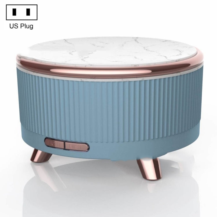 Ultrasonic Aromatherapy Diffuser Humidifier Essential Oil Diffuser US Plug(Sky Blue)