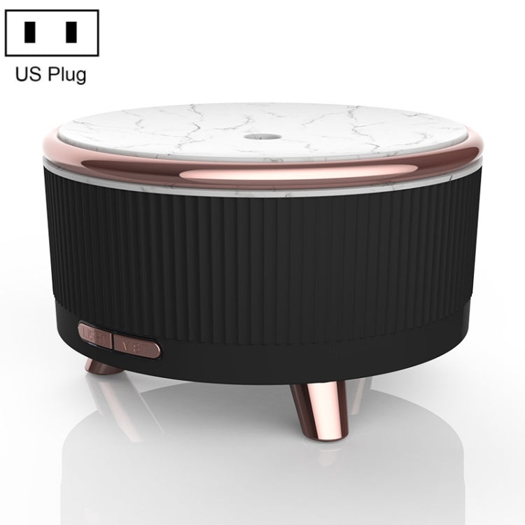 Ultrasonic Aromatherapy Diffuser Humidifier Essential Oil Diffuser US Plug(Advanced Black)