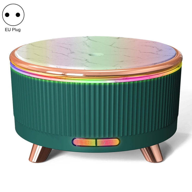 Ultrasonic Aromatherapy Diffuser Humidifier Essential Oil Diffuser EU Plug(Dark Green)