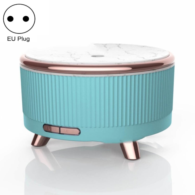 Ultrasonic Aromatherapy Diffuser Humidifier Essential Oil Diffuser EU Plug(Emerald)