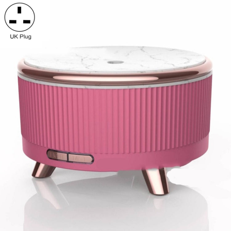Ultrasonic Aromatherapy Diffuser Humidifier Essential Oil Diffuser UK Plug(Rose Red)