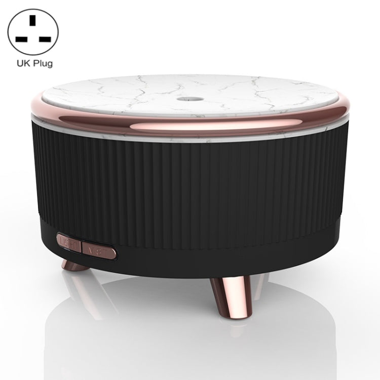 Ultrasonic Aromatherapy Diffuser Humidifier Essential Oil Diffuser UK Plug(Advanced Black)