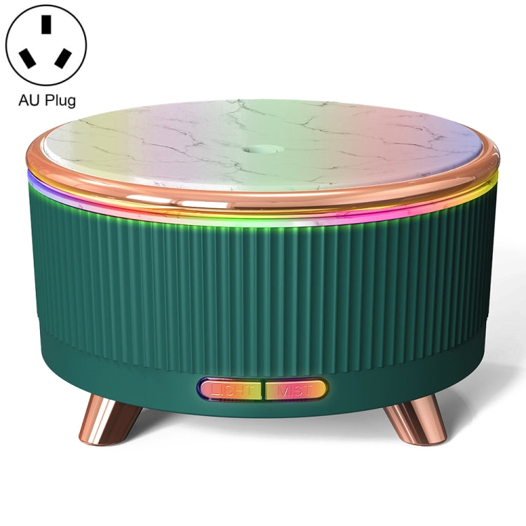 Ultrasonic Aromatherapy Diffuser Humidifier Essential Oil Diffuser AU Plug(Dark Green)
