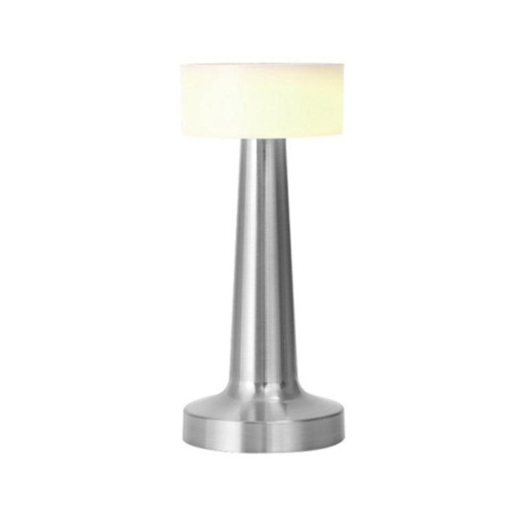 Touch Wireless Charging Desk Lamp Atmosphere Night Lamp(Silver)