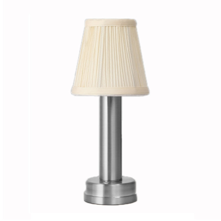 USB Charging Ambience Light LED Bedside Small Night Light(Silver)