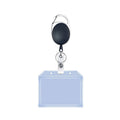 Multifunctional Retractable Waterproof Card Case Keychain Ring Card Sleeve(Horizontal)