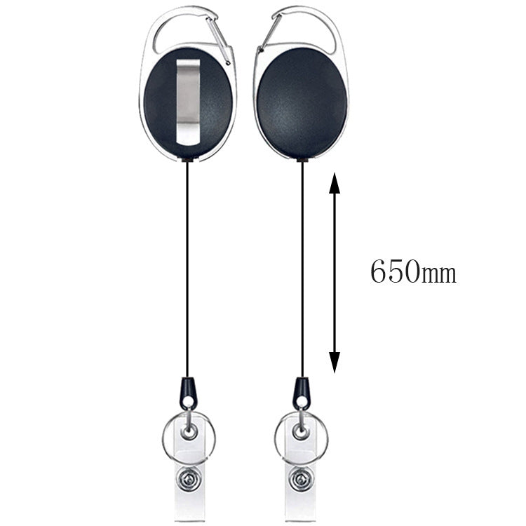 Multifunctional Retractable Waterproof Card Case Keychain Ring Card Sleeve(Horizontal)