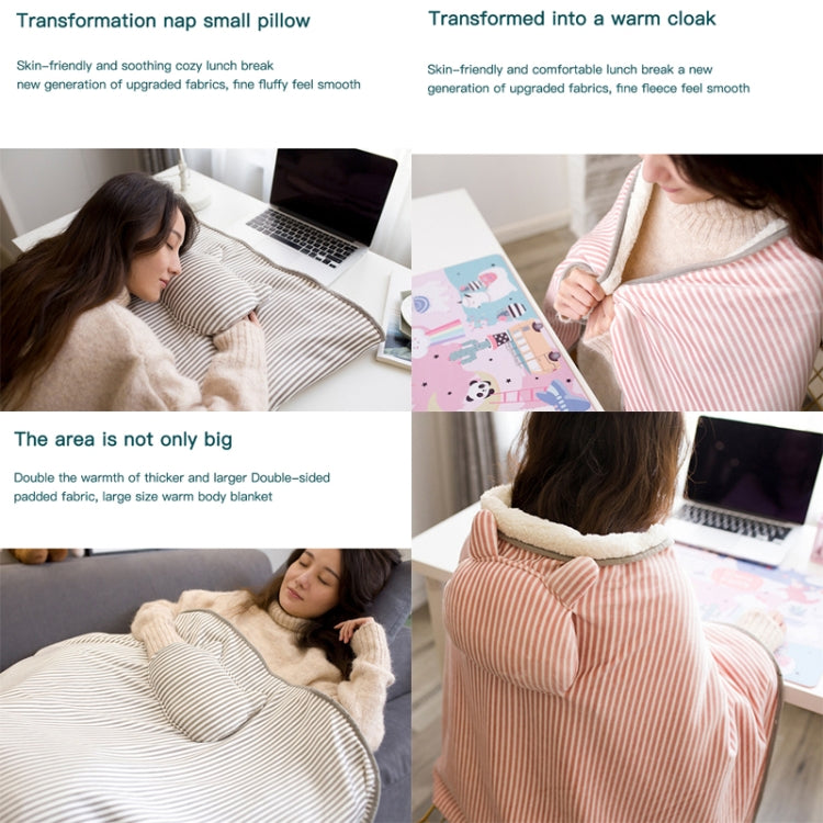 AI-540 72x115cm USB Body Warmer Blanket Office Heater Electric Heating Shawl(Pink)
