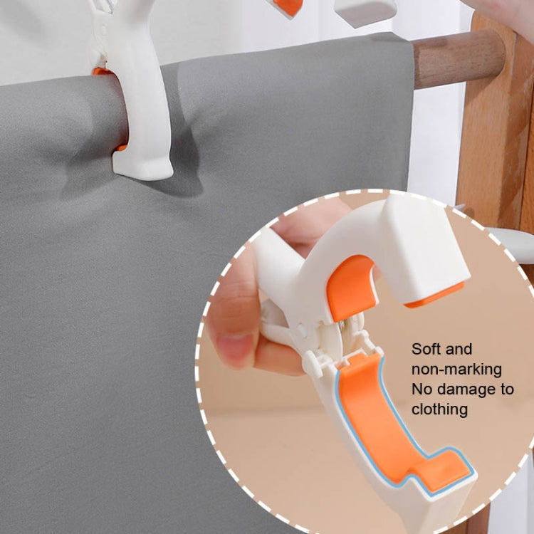 TESBJ001 Drying Quilt Clamp Clothes Windproof Clamp, Size: Large White Orange