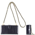 Chain Bag Coin Bag Crossbody Long Mini Shoulder Phone Bag(Sapphire Blue)