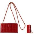 Chain Bag Coin Bag Crossbody Long Mini Shoulder Phone Bag(Red)