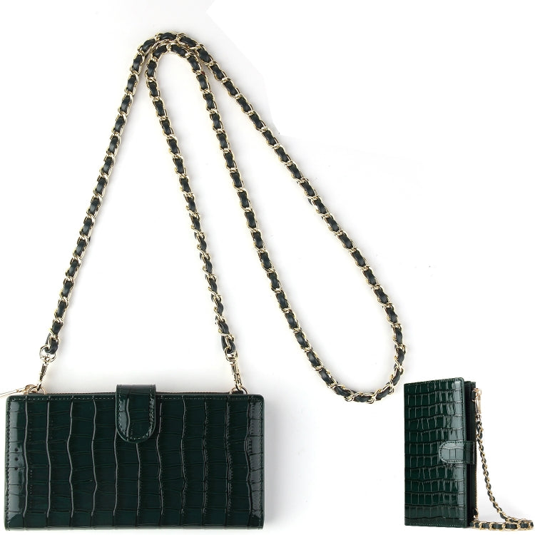 Chain Bag Coin Bag Crossbody Long Mini Shoulder Phone Bag(Dark Green)
