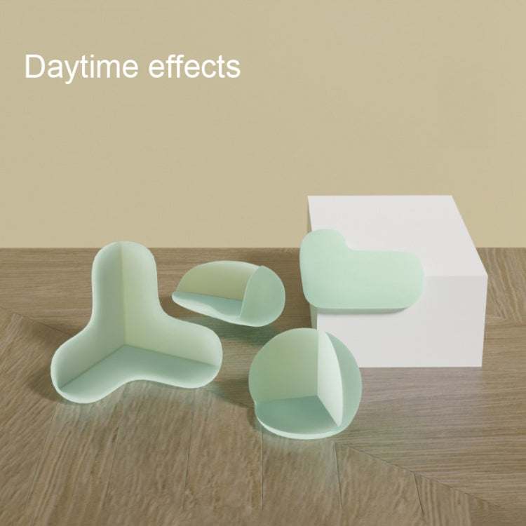 10 PCS Luminous Anti-bump Corner Transparent Coffee Table Corner Protector,Style: Teardrop