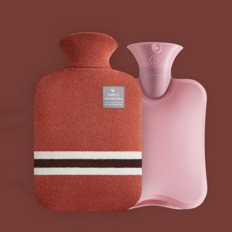 Large Explosion-proof Water-injected PVC Warm Water Bag, Spec: 1000ml (Orange)