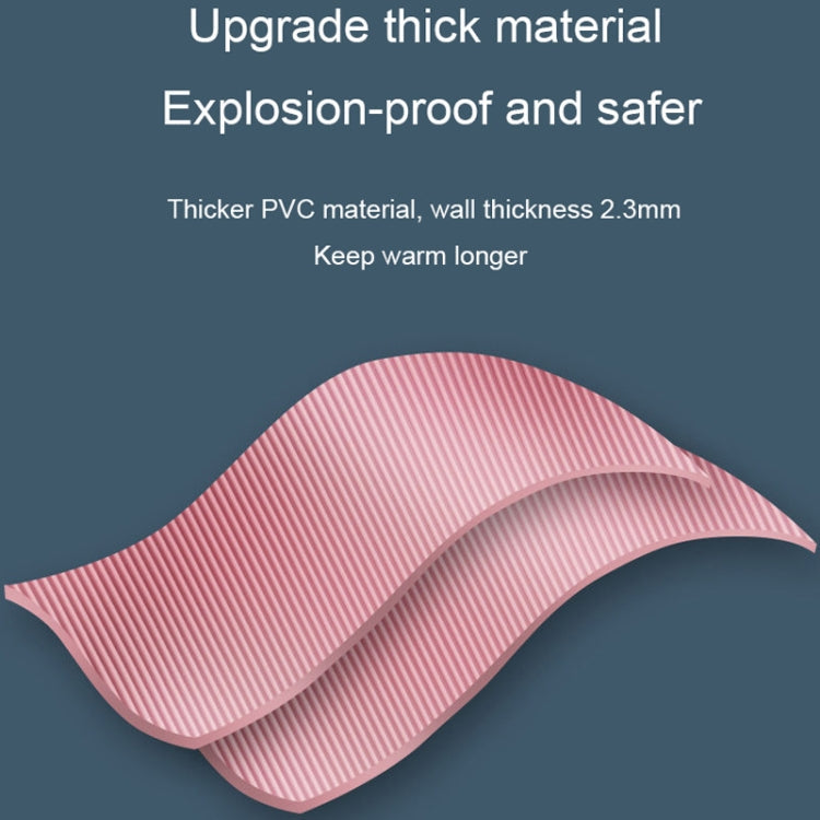 Large Explosion-proof Water-injected PVC Warm Water Bag, Spec: 1000ml (Sky Blue)