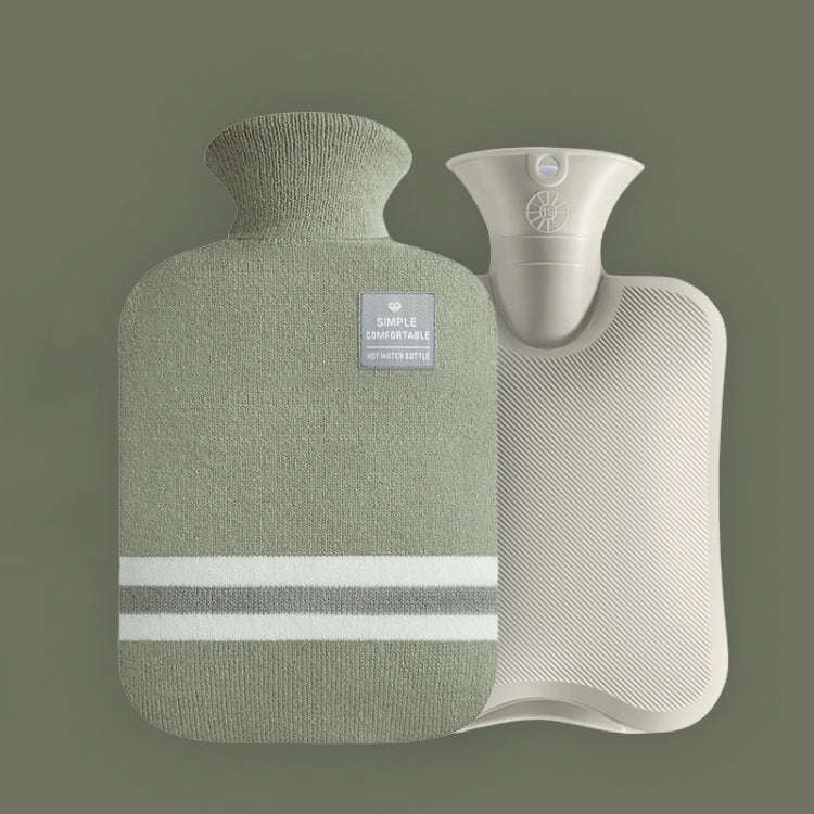 Large Explosion-proof Water-injected PVC Warm Water Bag, Spec: 2000ml (Bean Green)