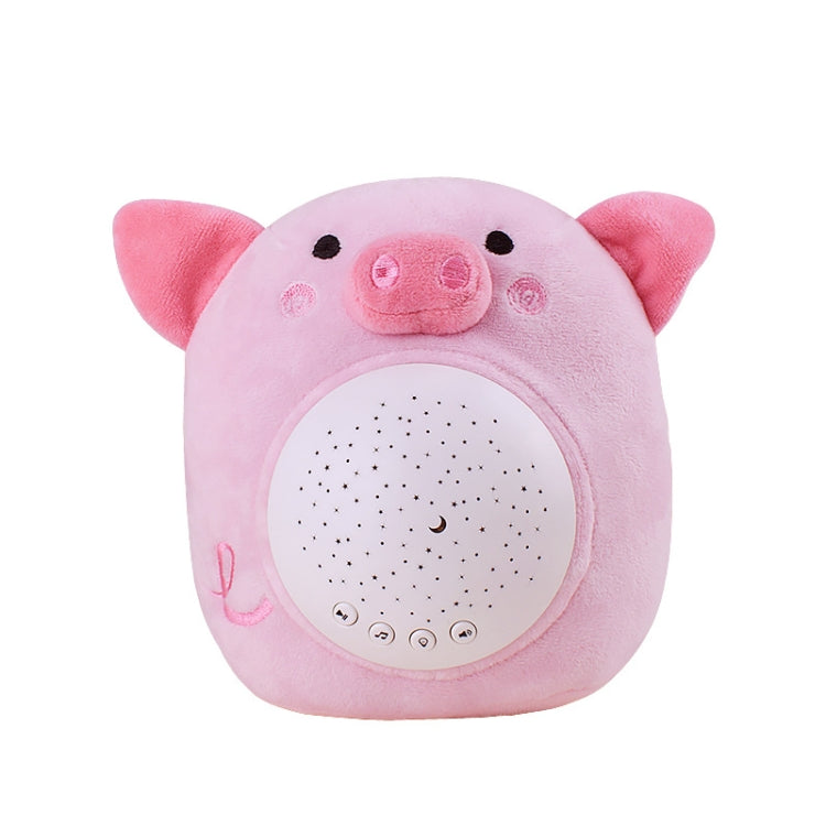 Kids Soft Toys Stuffed Plush Toys With Music & Stars Projector Light(Piggy)