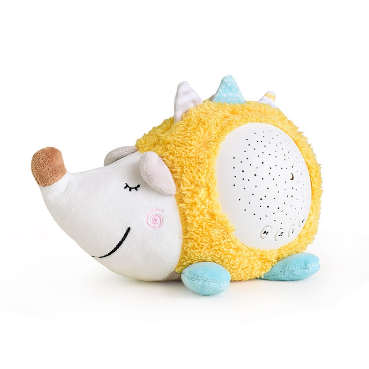 Kids Soft Toys Stuffed Plush Toys With Music & Stars Projector Light(Hedgehogs)
