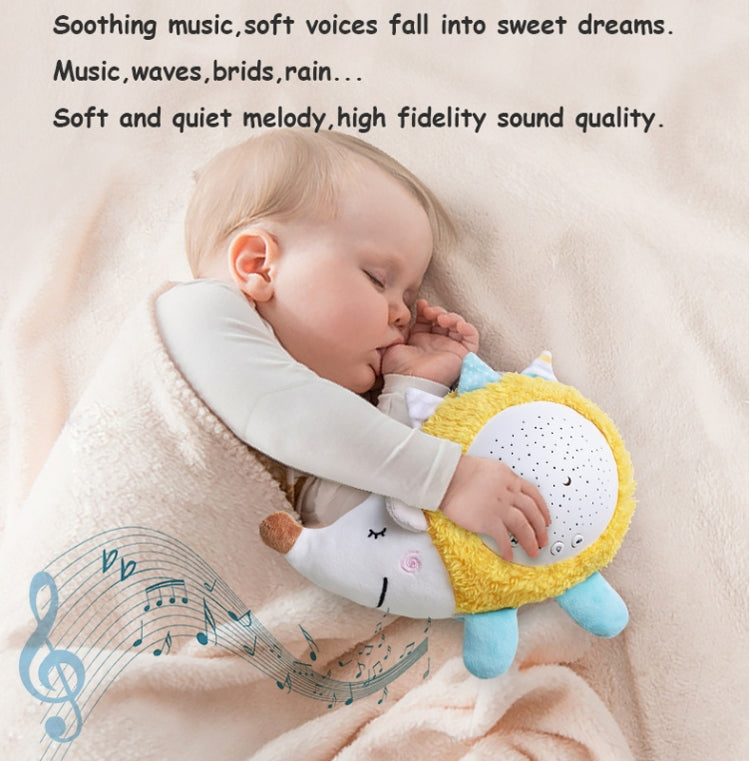 Kids Soft Toys Stuffed Plush Toys With Music & Stars Projector Light(Hedgehogs)
