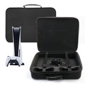 For PS5 Slim Game Console EVA Storage Bag Handbag Carrying Case(1959 Black)