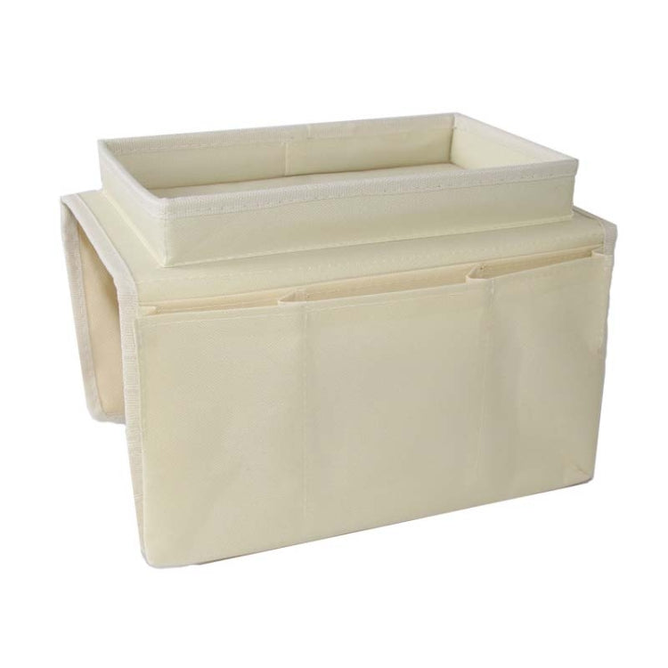 SF001 Oxford Cloth Sofa Armrest Hang Bag Household Storage Bag(Beige)