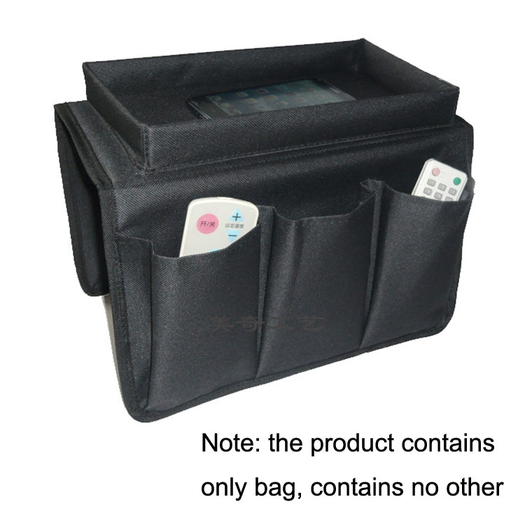 SF001 Oxford Cloth Sofa Armrest Hang Bag Household Storage Bag(Coffee)