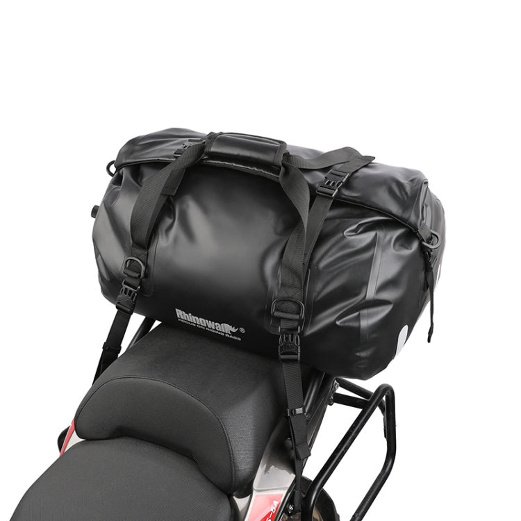 Rhinowalk MT20450 45L Large Capacity Portable Waterproof Motorcycle Tail Bag(Black)