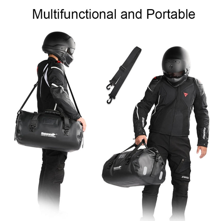 Rhinowalk MT20450 45L Large Capacity Portable Waterproof Motorcycle Tail Bag(Black)