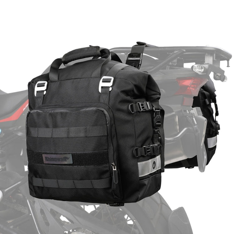 Rhinowalk MT2040 20L Large Capacity Waterproof Quick Release Motorcycle Side Bag(Black)