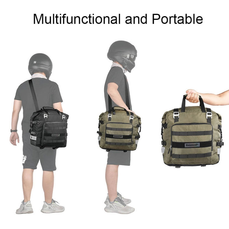 Rhinowalk MT2040 20L Large Capacity Waterproof Quick Release Motorcycle Side Bag(Black)