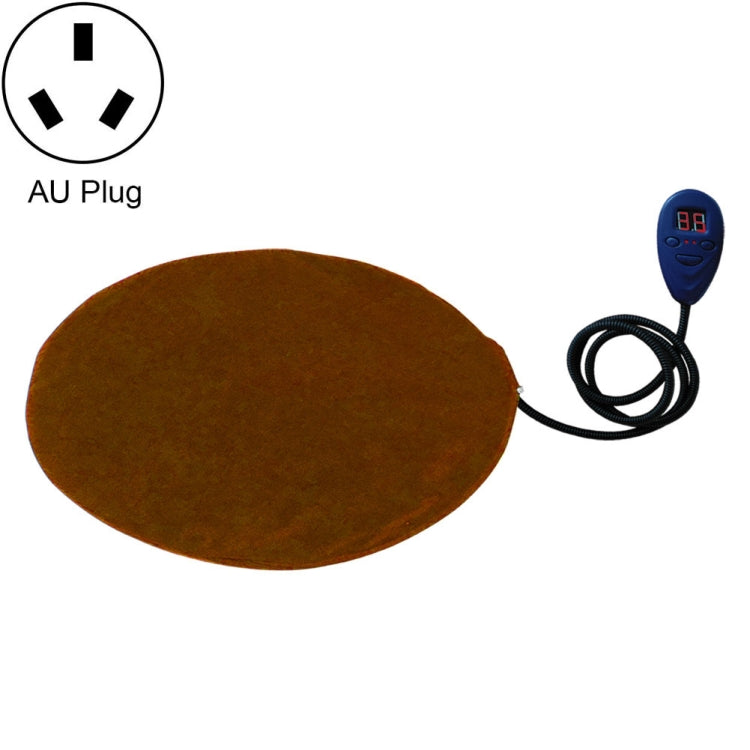 30x30cm Coffee 12V Low Voltage Multifunctional Warm Pet Heating Pad Pet Electric Blanket(AU Plug)